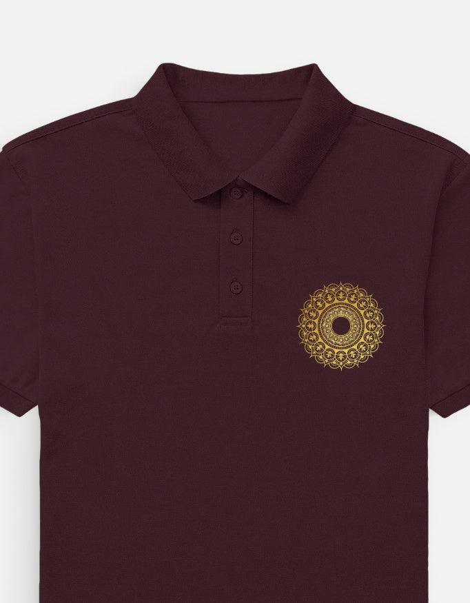 The Golden Zenith Polo - Intricate Circular Pattern - VIVA ENTERPRISES 