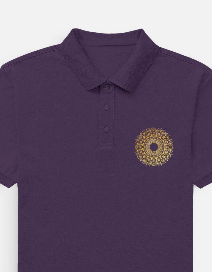 The Golden Zenith Polo - Intricate Circular Pattern - VIVA ENTERPRISES 