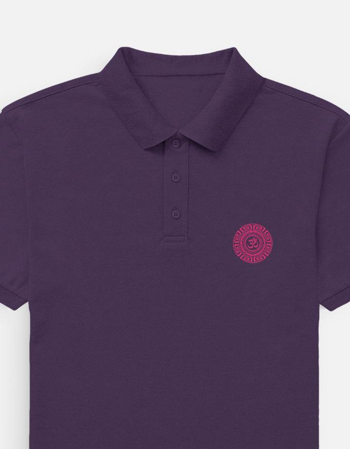 The Zen Om Emblem Polo – Pink and Black Premium - VIVA ENTERPRISES 