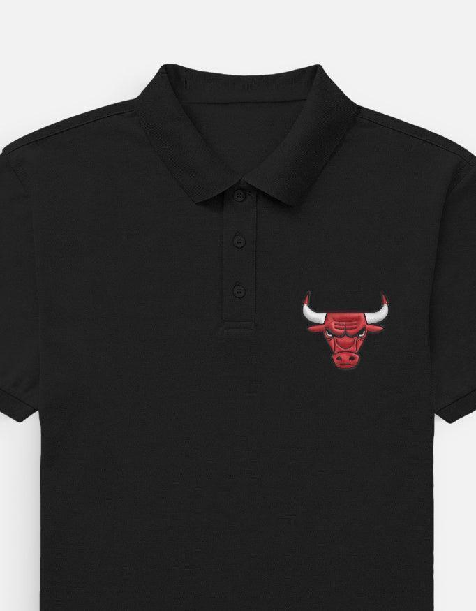 The Crimson Charging Bull Polo – Red & Black - VIVA ENTERPRISES 