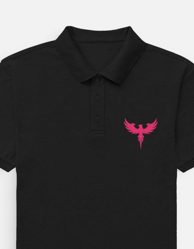 The Crimson Rebirth Polo – Pink Phoenix - VIVA ENTERPRISES 