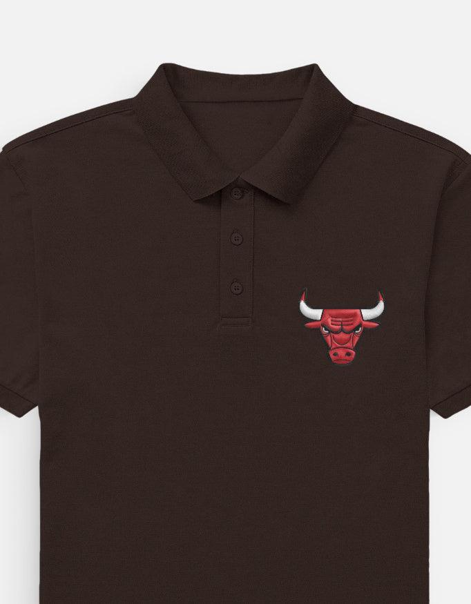 The Crimson Charging Bull Polo – Red & Black Premium - VIVA ENTERPRISES 