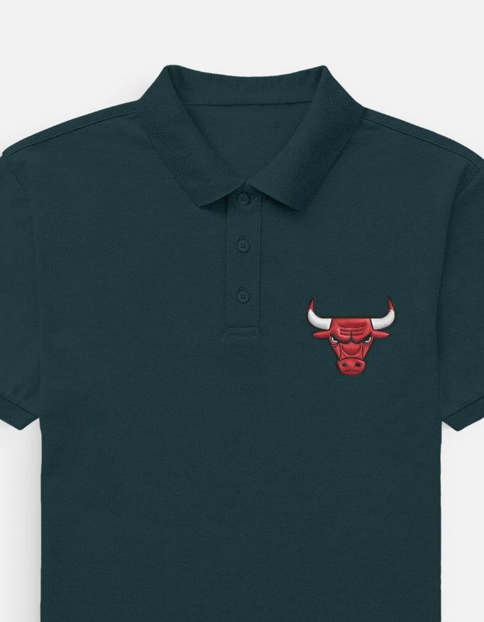 The Crimson Charging Bull Polo – Red & Black Premium - VIVA ENTERPRISES 