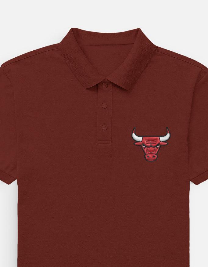 The Crimson Charging Bull Polo – Red & Black Premium - VIVA ENTERPRISES 