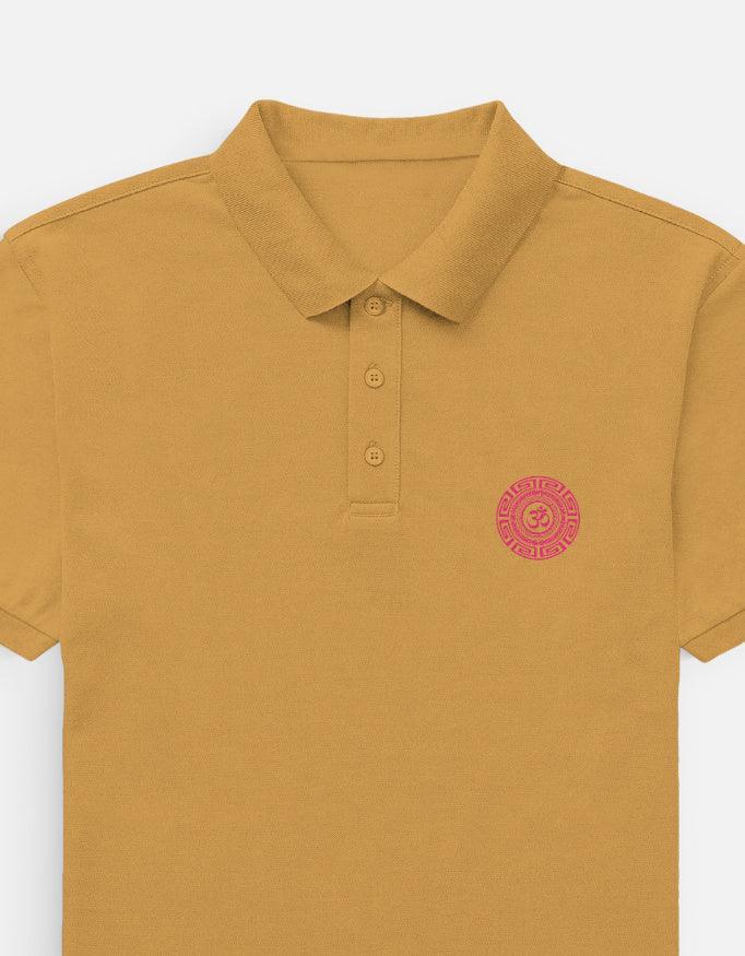 The Zen Om Emblem Polo – Pink and Black Premium - VIVA ENTERPRISES 