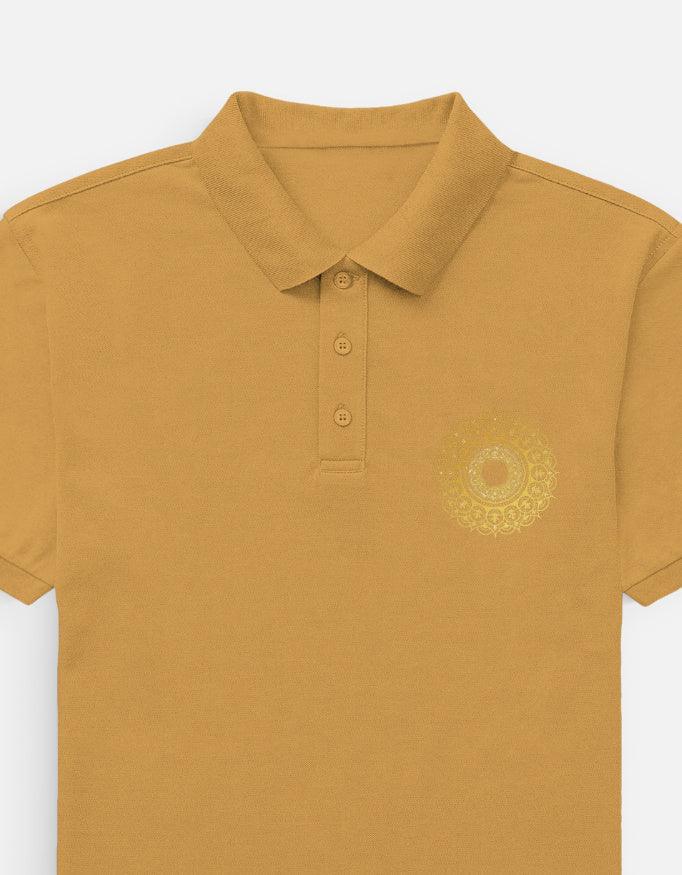 The Golden Zenith Polo - Intricate Circular Pattern - VIVA ENTERPRISES 