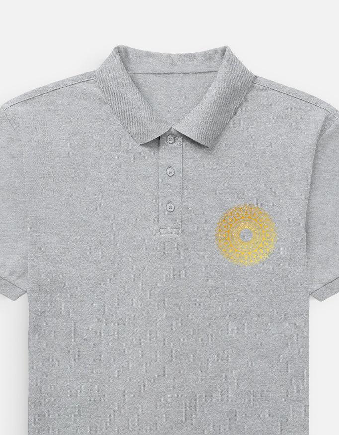 The Golden Zenith Polo - Intricate Circular Pattern - VIVA ENTERPRISES 