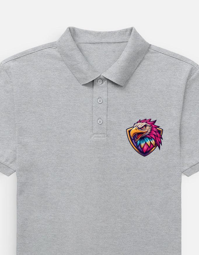 Black Polo with Neon Eagle Logo - VIVA ENTERPRISES 