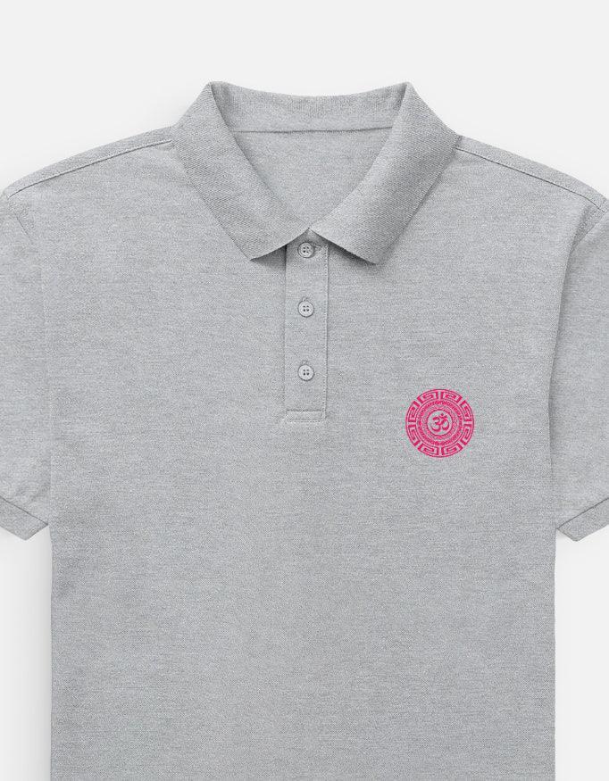 The Zen Om Emblem Polo – Pink and Black Premium - VIVA ENTERPRISES 
