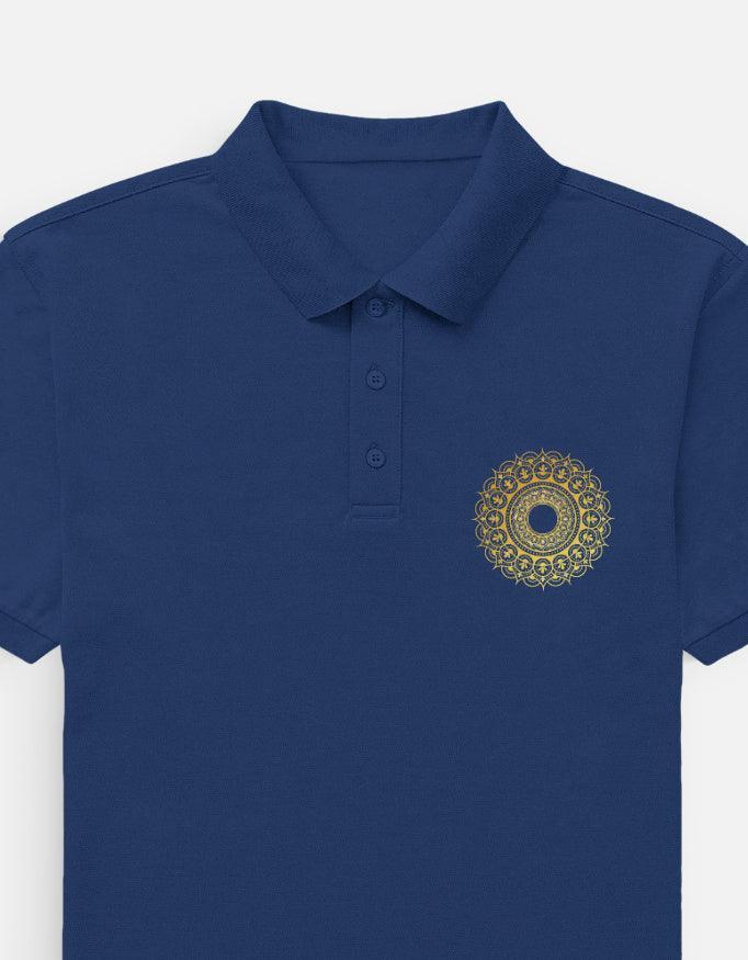 The Golden Zenith Polo - Intricate Circular Pattern - VIVA ENTERPRISES 